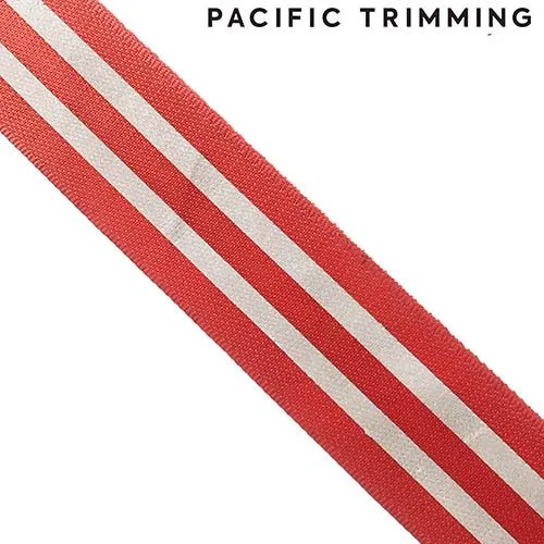 1 1/4" Reflective Red/Silver Tape : ZRT007RD