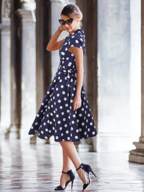 Alisa Pan Retro Polka Dot Wrap Dress