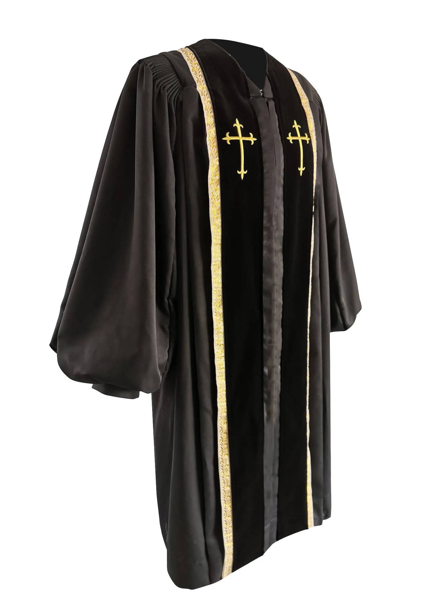 Black Bishop Clergy Robe