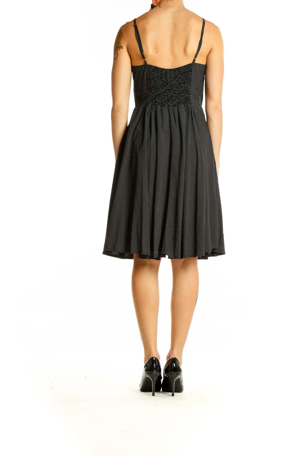 Black Polka Dot Rayon Sundress