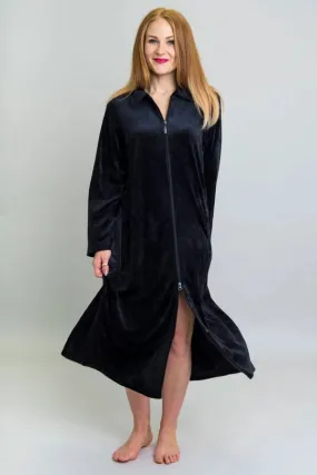 Blue Sky - Zip Robe, Black, Bamboo