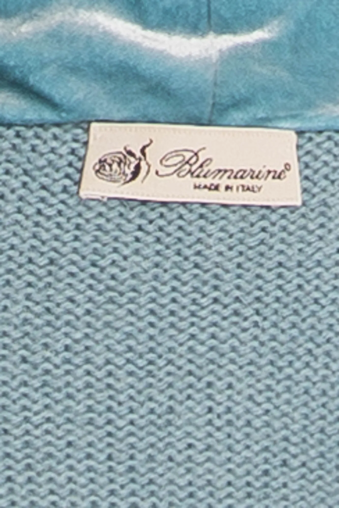 Blumarine - 2PC Aqua Knit Sweater with Belt and Sequin Skirt - IT 40