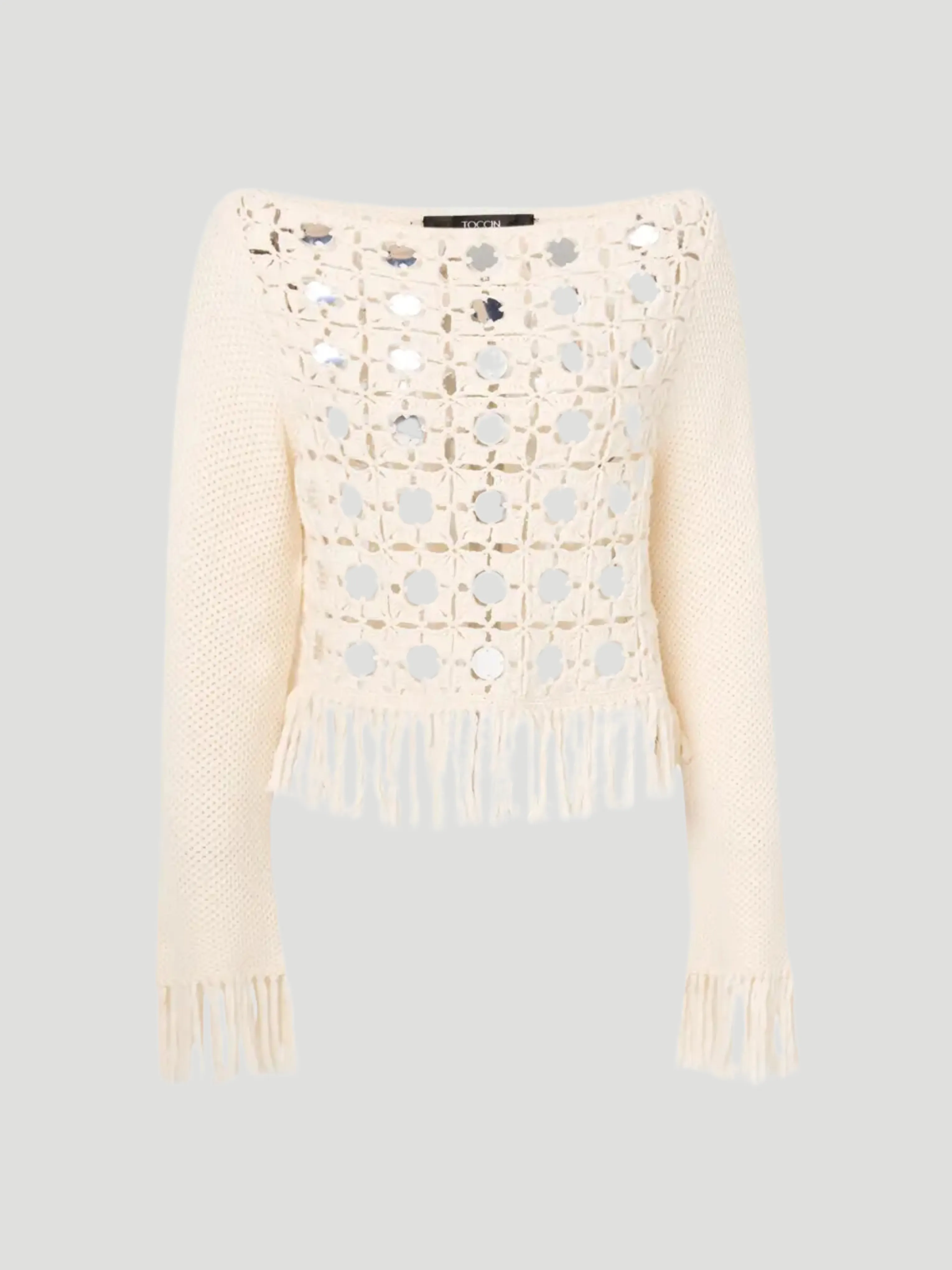 Camilla Mirror Long Sleeve Fringe Top