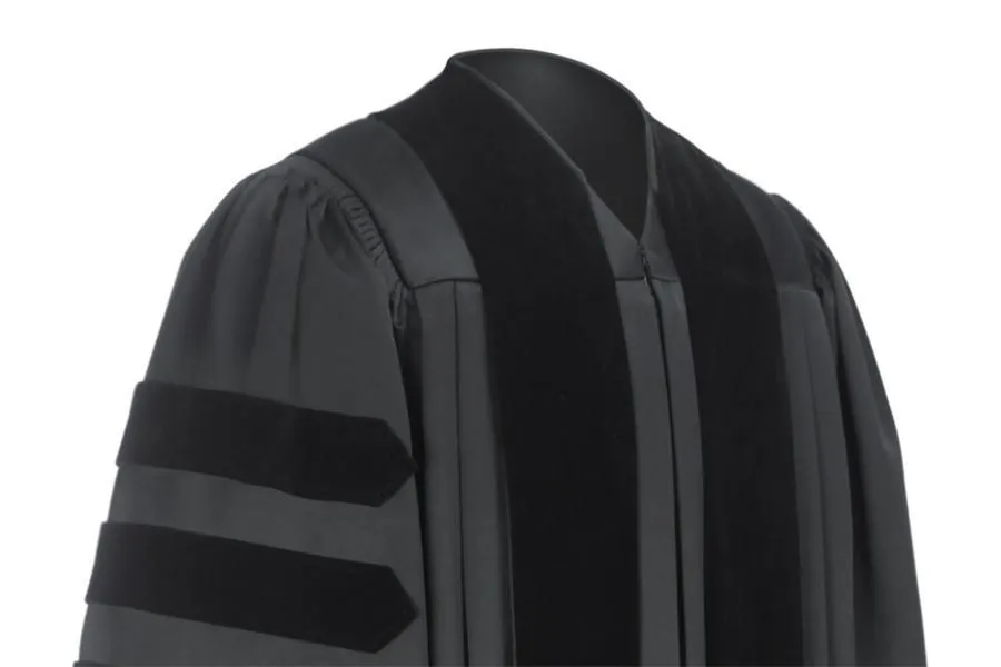 Deluxe Black Clergy Robe