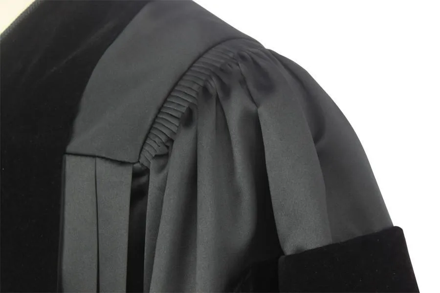 Deluxe Black Clergy Robe