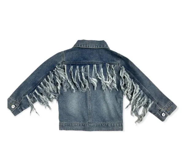 Denim Fringe Jacket