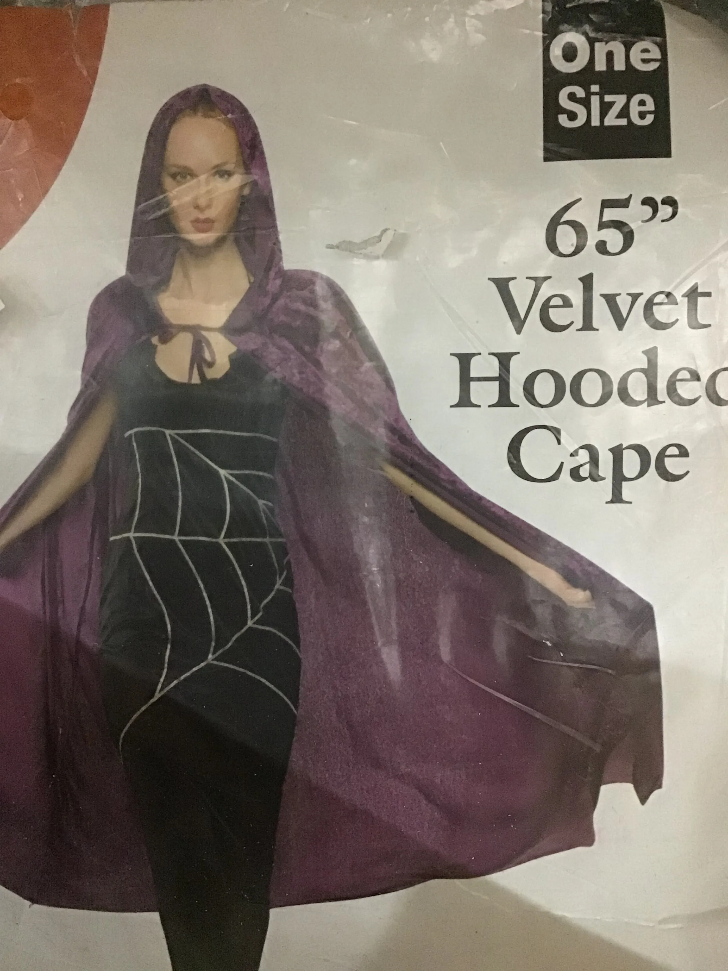 DLX Brushed Velvet Hooded Cape - PURPLE (Adult)