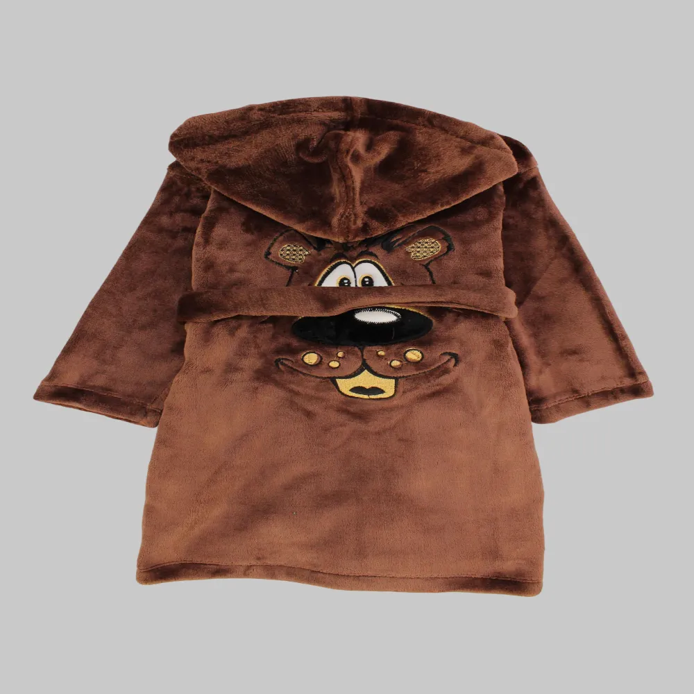 Dog Head Velvet Robe