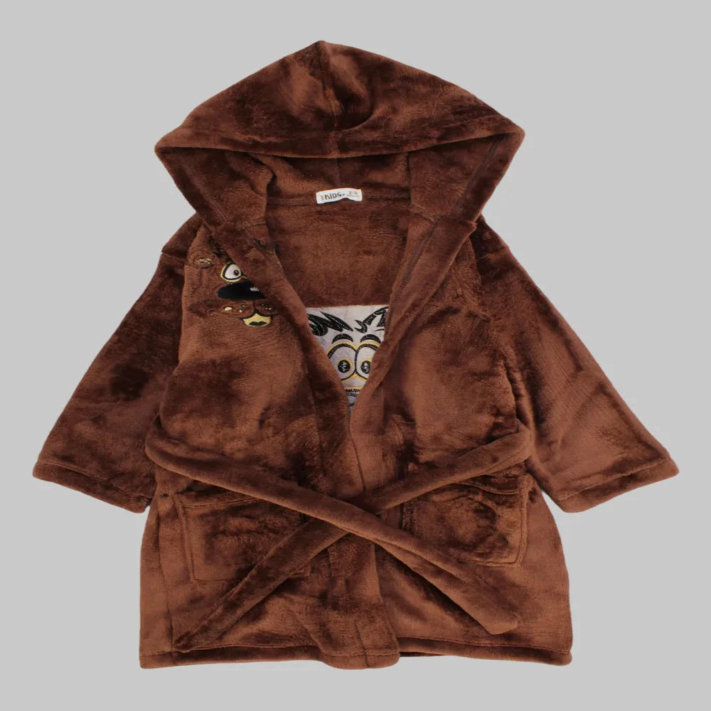 Dog Head Velvet Robe