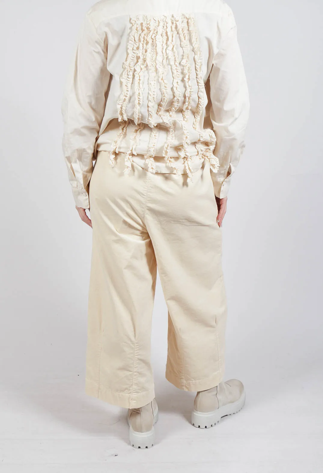 Elasticated Culottes in Cream