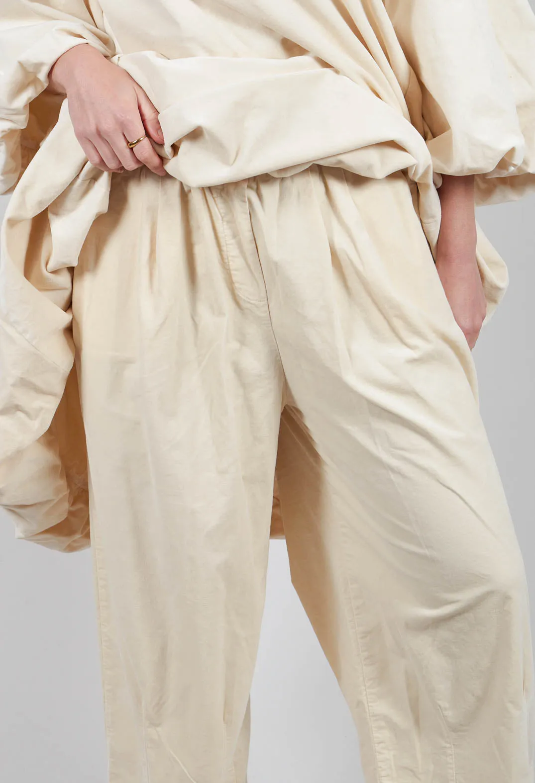 Elasticated Culottes in Cream