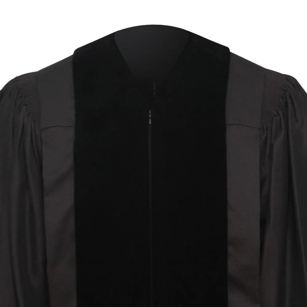 Front Velvet Geneva Clergy Robe - Clergy, Pastor & Minister Robes