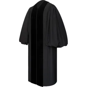 Front Velvet Geneva Clergy Robe - Clergy, Pastor & Minister Robes