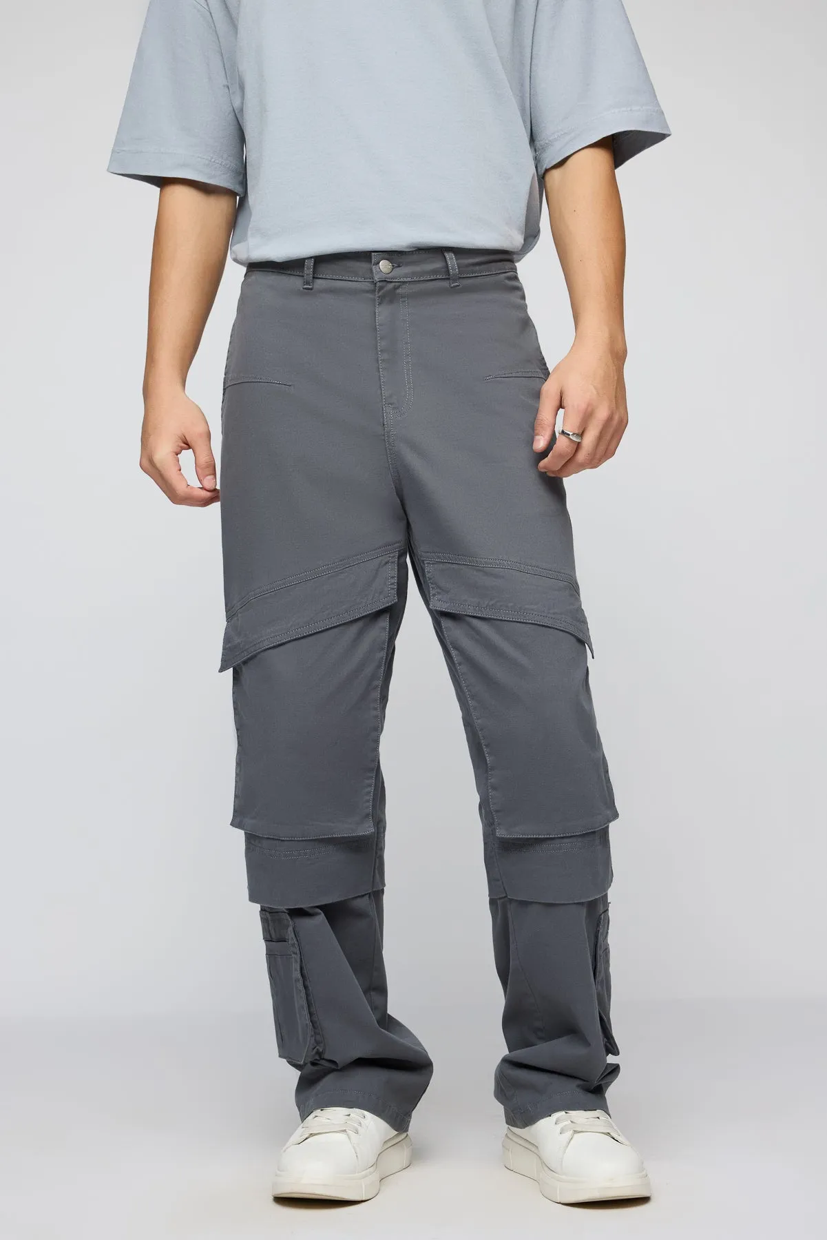 Gargoyle Grey Men's Relaxed Fit Cargo Pants