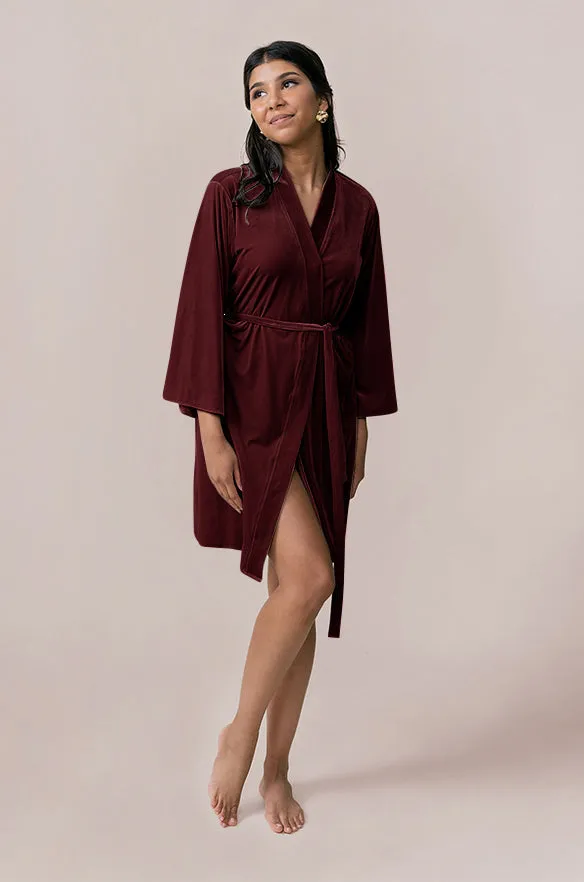 Getting Ready Velvet Robe | Made To Order