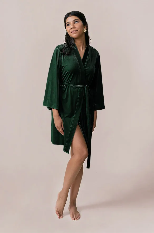 Getting Ready Velvet Robe | Made To Order