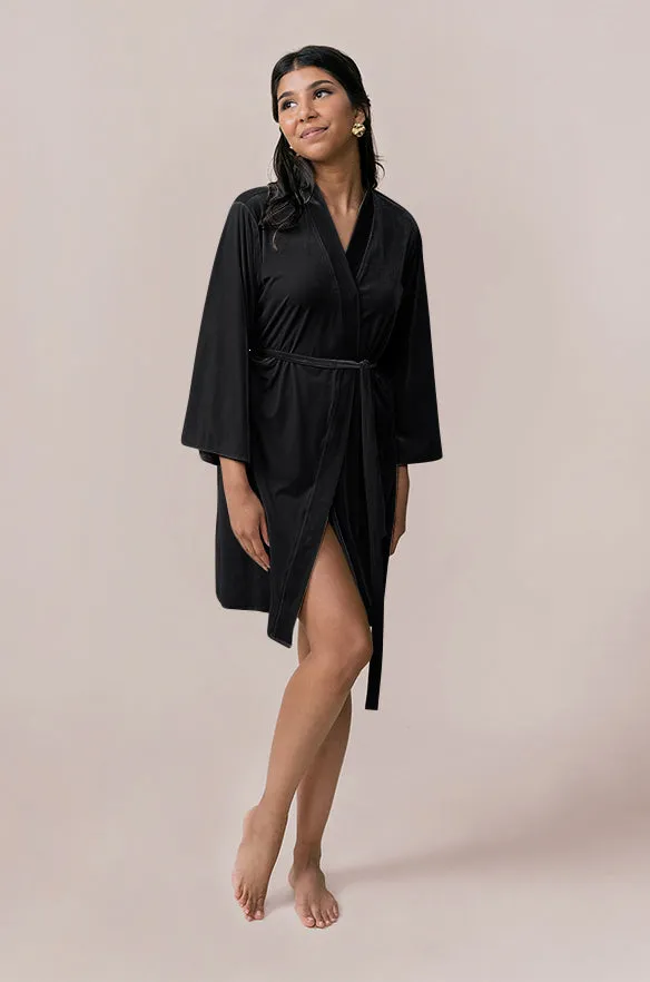 Getting Ready Velvet Robe | Made To Order