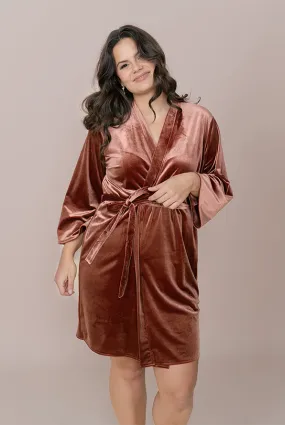 Getting Ready Velvet Robe | Made To Order