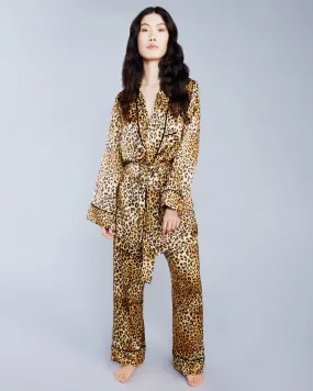 Golden Hollywood Silk Pajamas