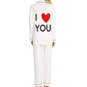 I Love You Bamboo Pajama Set L/S