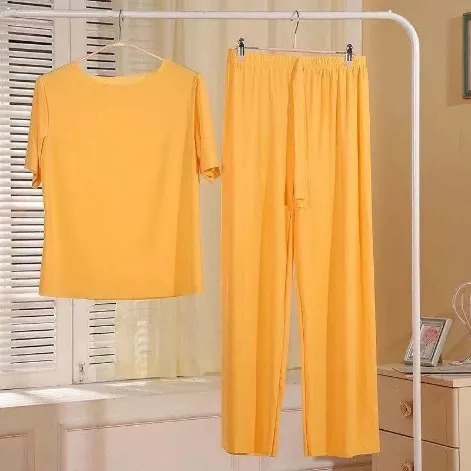 Ice Silk Pajamas Panjang