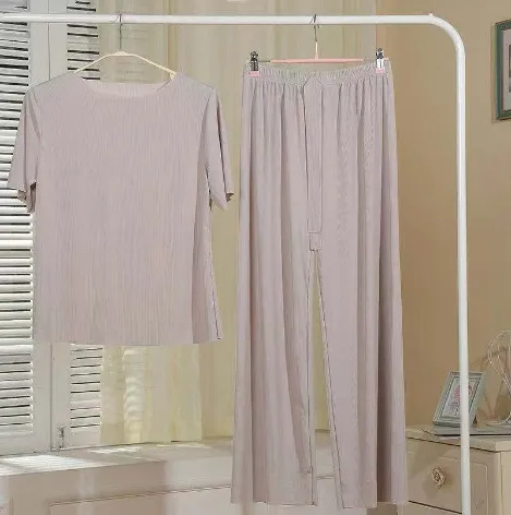 Ice Silk Pajamas Panjang