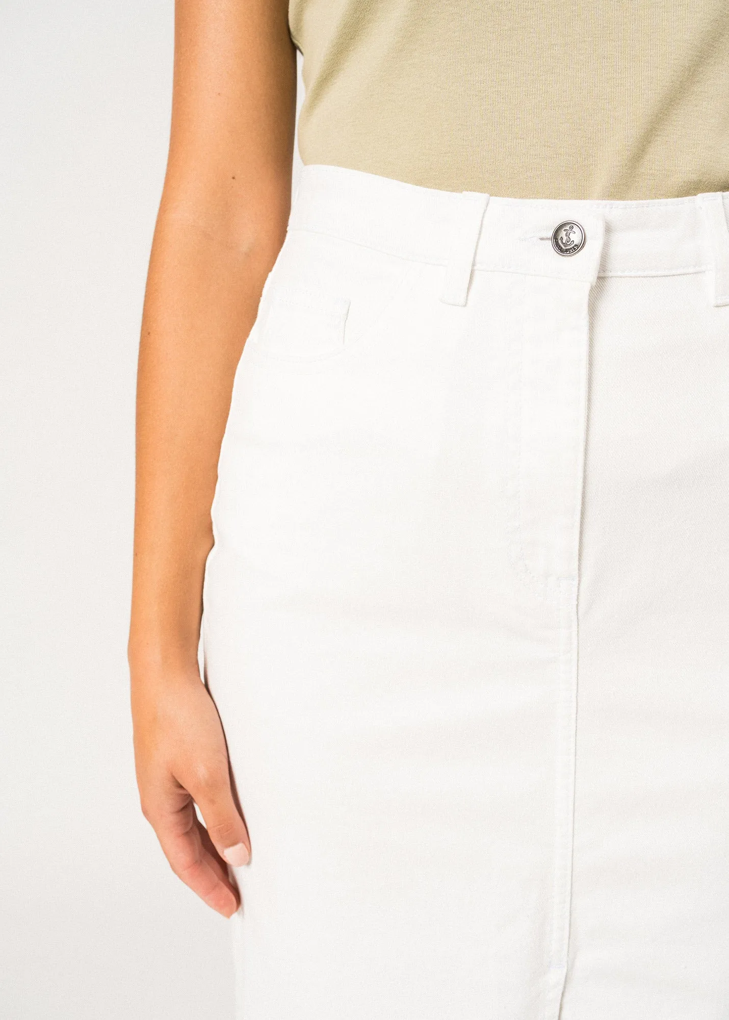 Julia Long Skirt – cotton (BLANC)