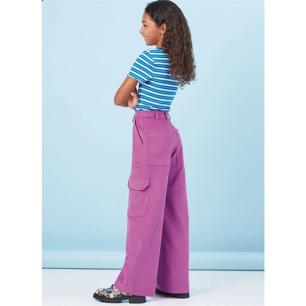 McCall's Pattern M8396 Girls' Shorts and Cargo Pants