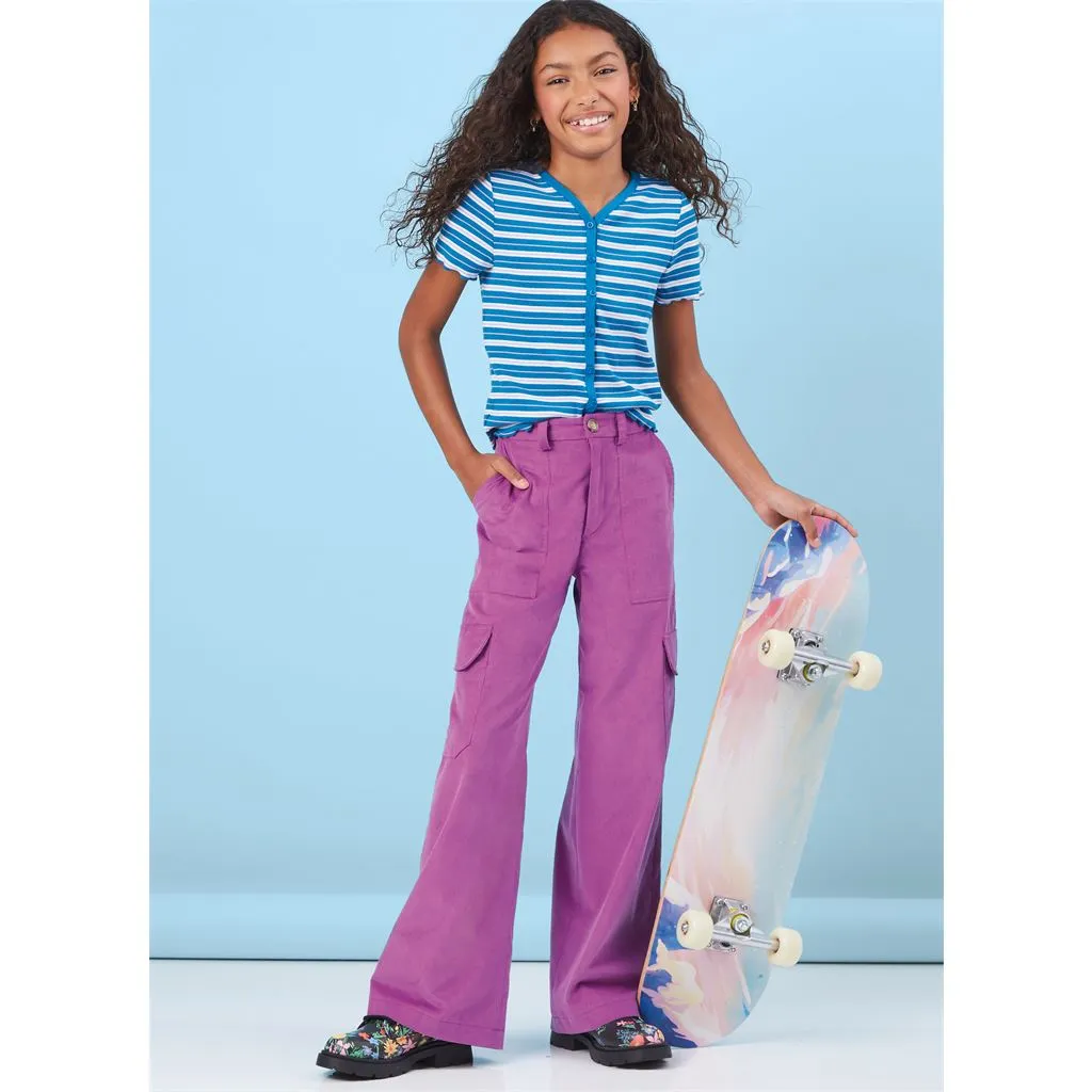 McCall's Pattern M8396 Girls' Shorts and Cargo Pants