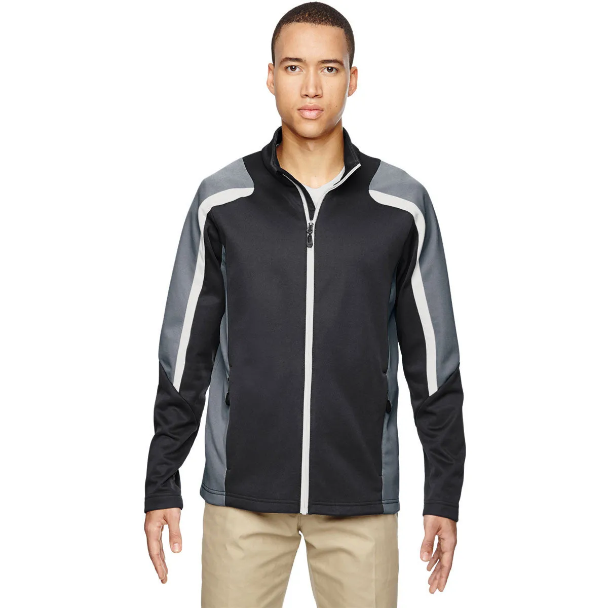 North End Men's Carbon Strike Colorblock Fleece Jacket