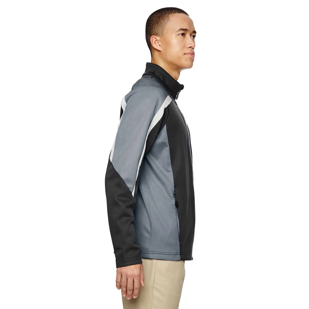 North End Men's Carbon Strike Colorblock Fleece Jacket