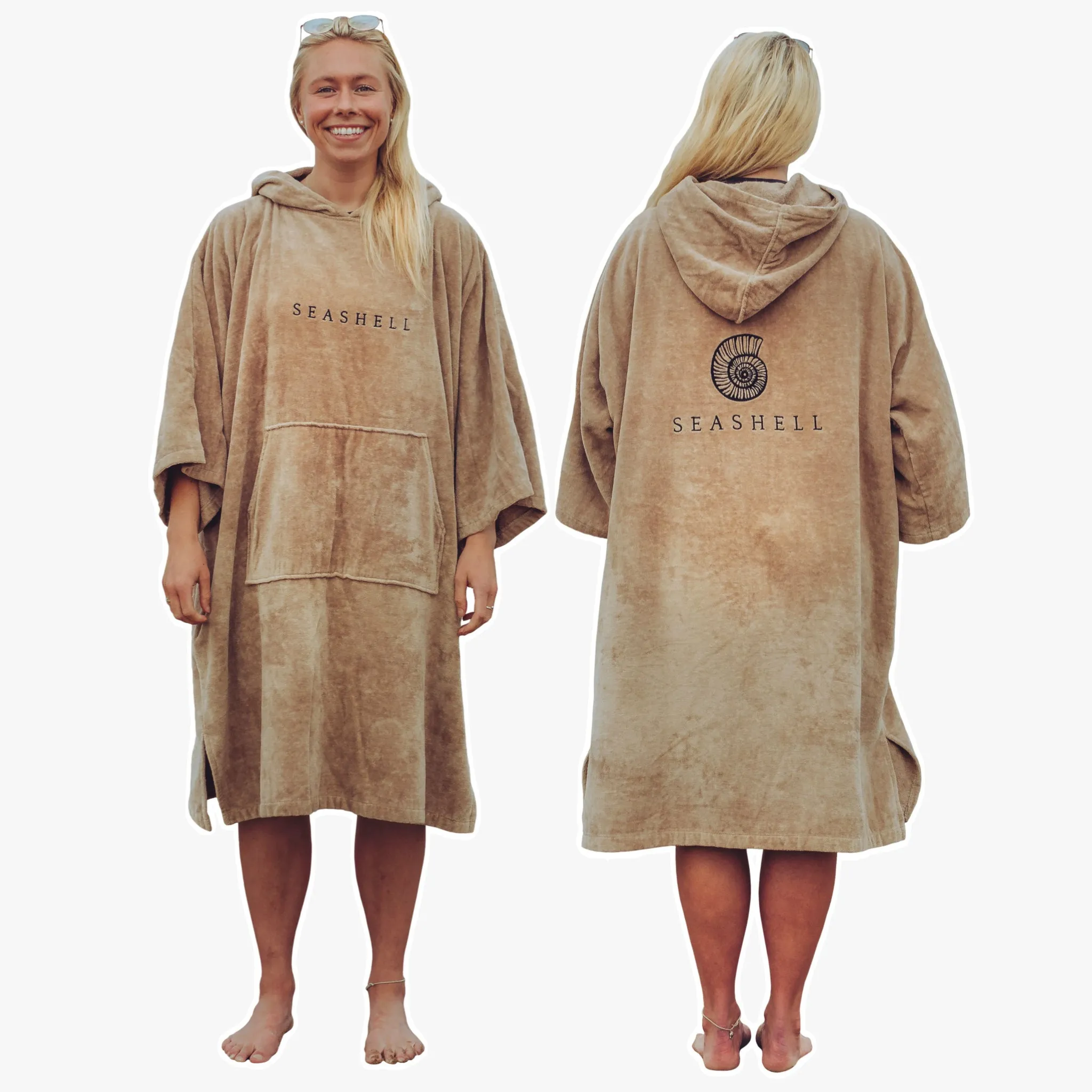 Organic Towelling Robe Sand