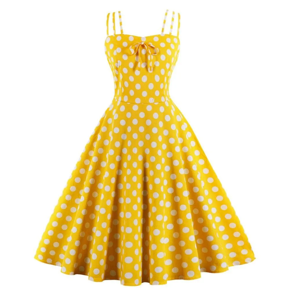 POLKA DOT PARTY SWING DRESS