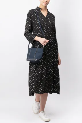 Polka Dot Printed Midi Dress