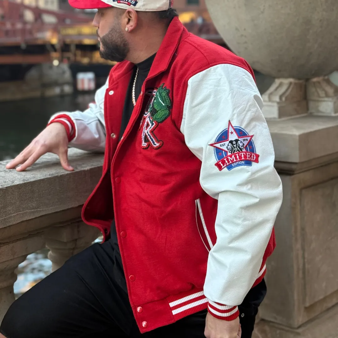 Premium Puerto Rico (RED)Varsity Jacket