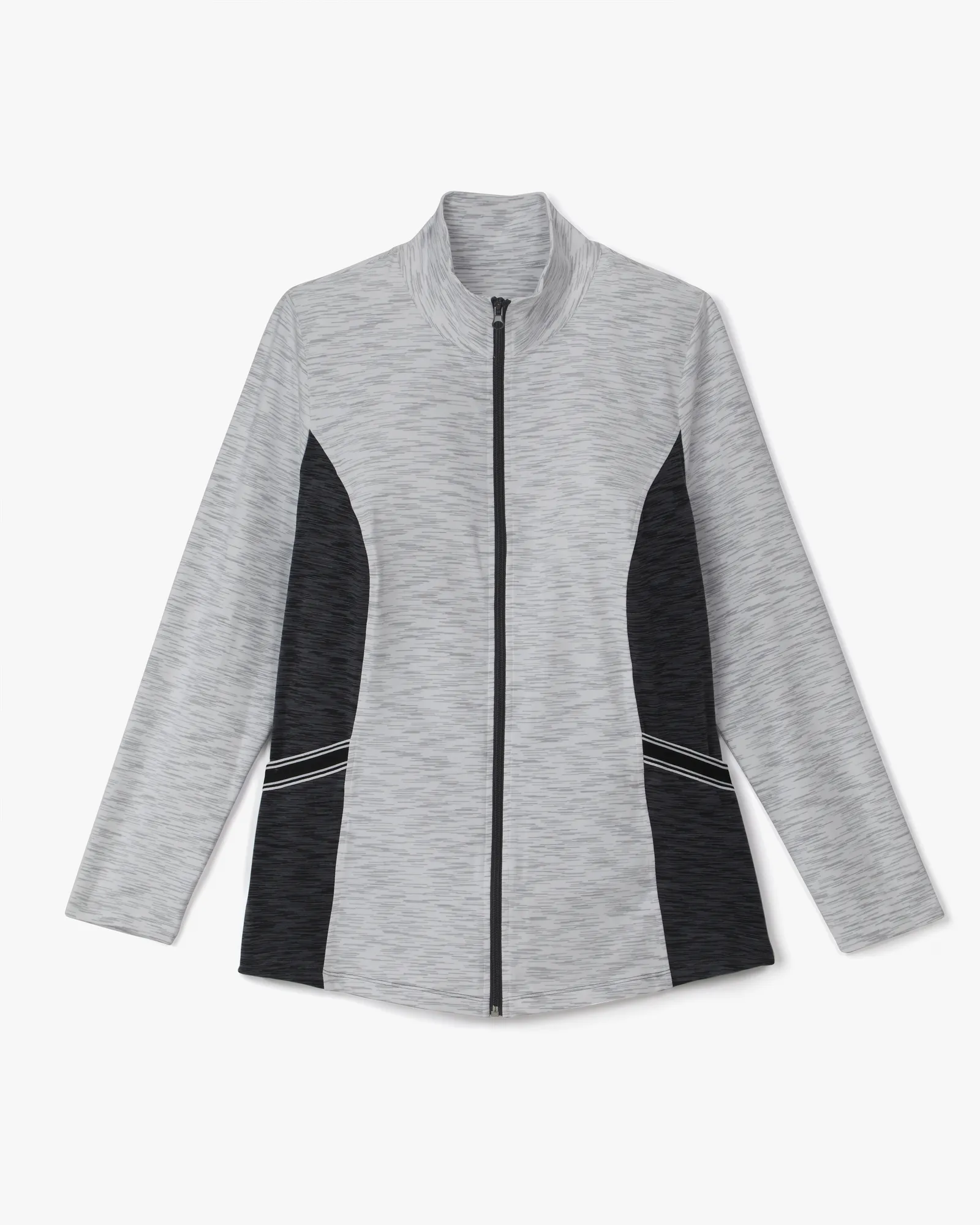 Raven Zip Jacket | Light Grey / Black