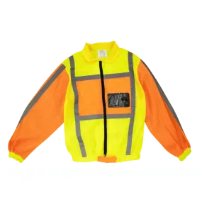 Reflective lime & orange long sleeve jackets