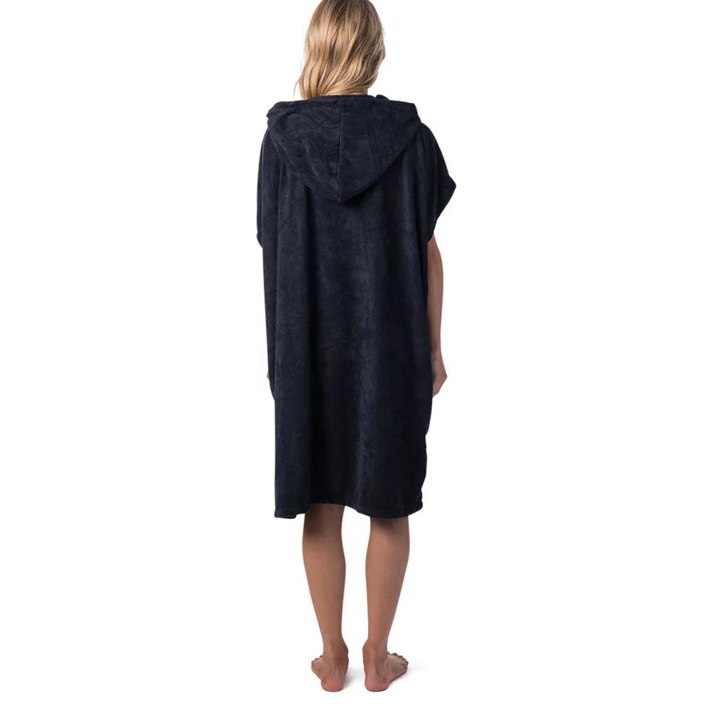 Rip Curl Womens Surf Essentials Hooded Changing Towel  - Black