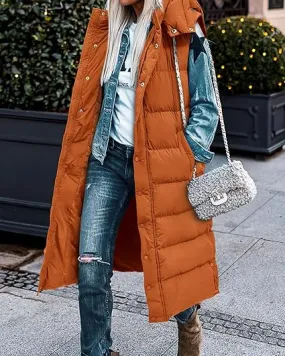 Stylish Puffer Sleeveless Longer Length Winter Vest