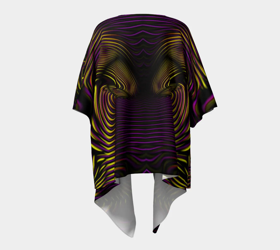 Velvet Flow Draped Kimono