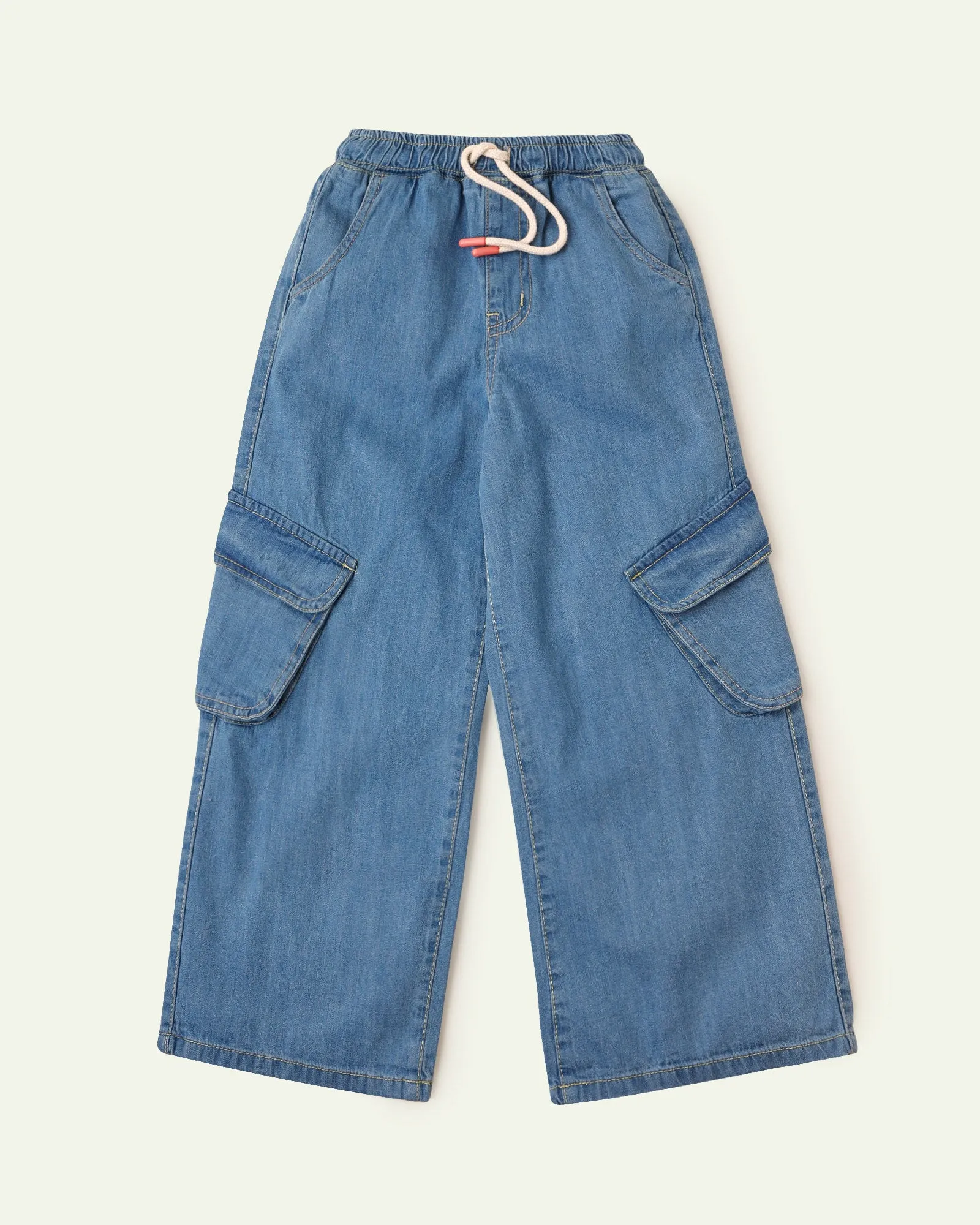 Wide Leg Cargo Jeans