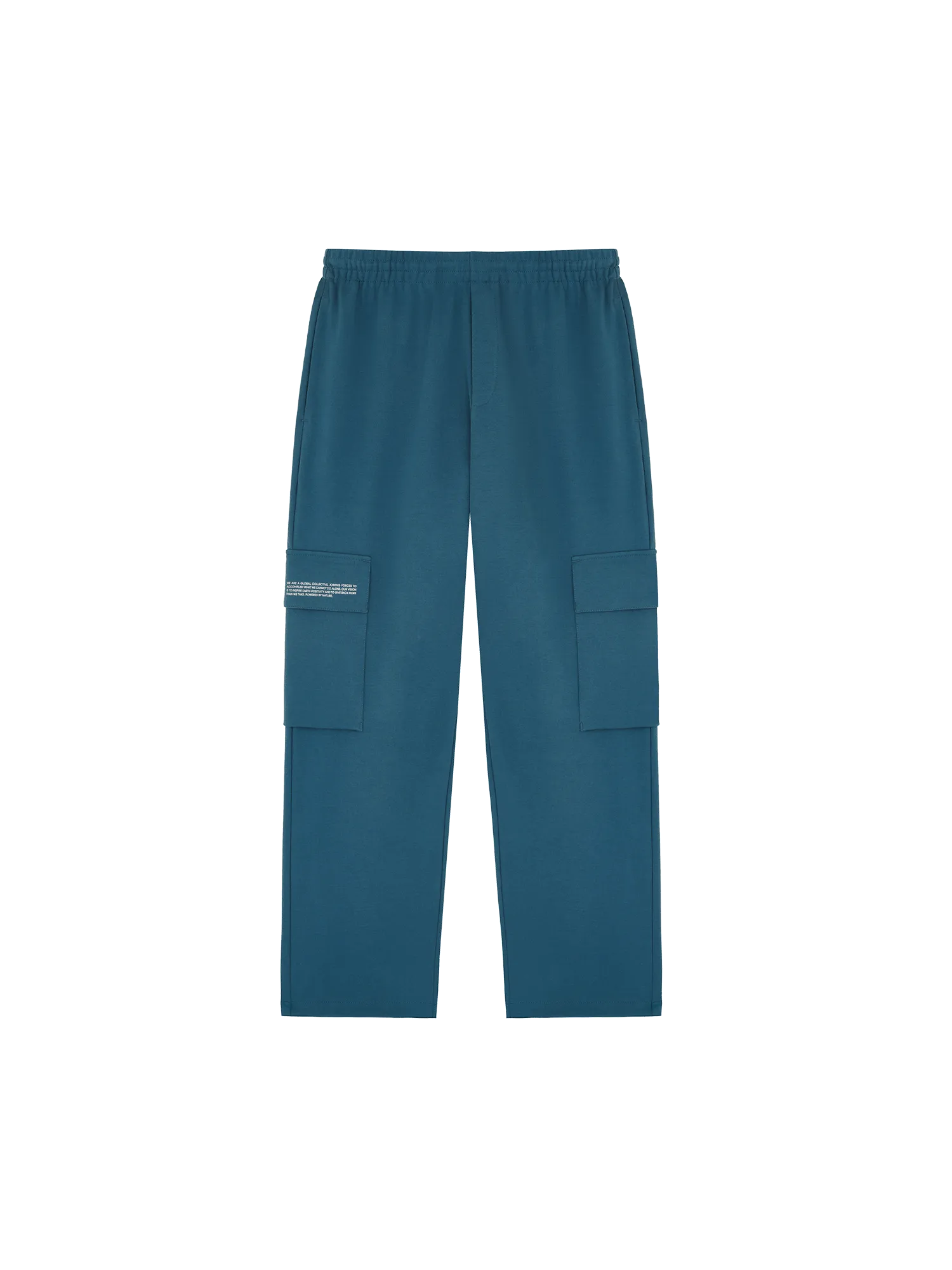 Womens Double Jersey Cargo Track Pants—storm blue