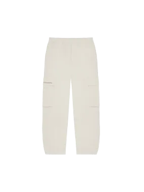 Womens Organic Cotton Linen Cargo Pants—limestone