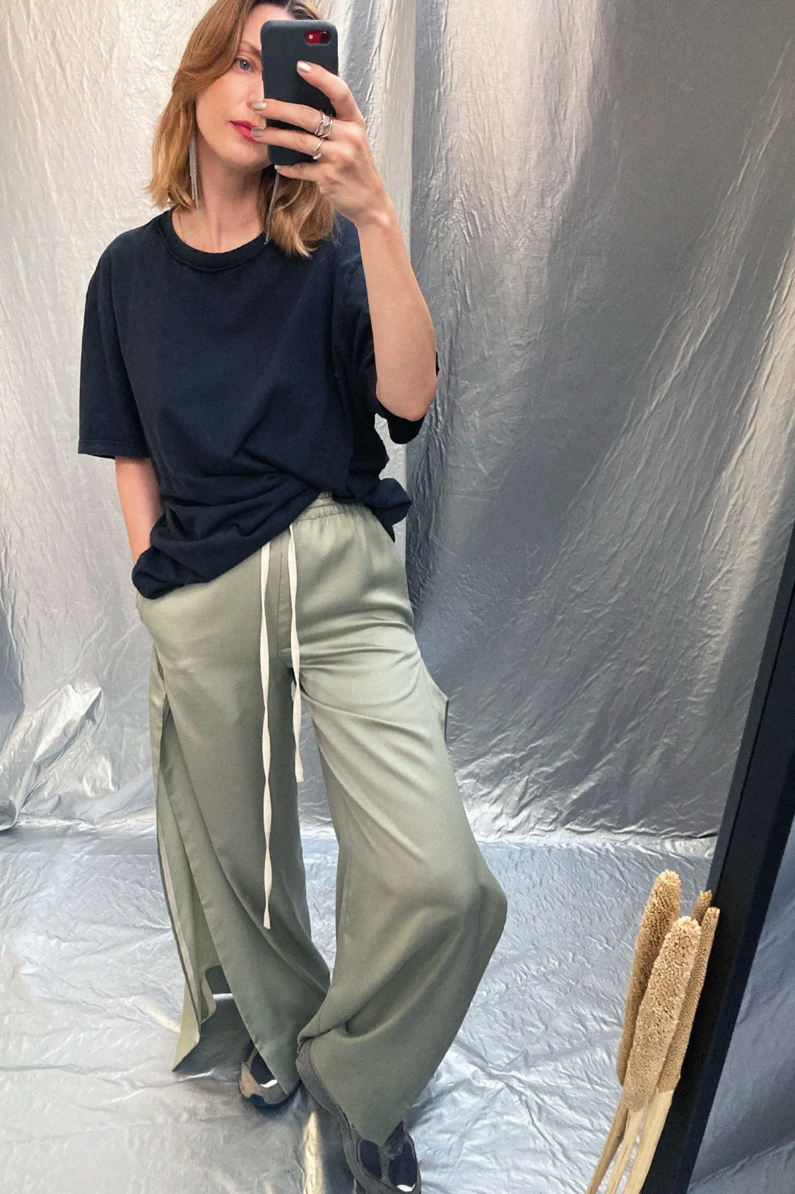 ZIGGY PANTS / Lyocell TENCEL Satin